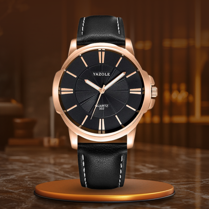 Arno® | Orologio in pelle con vetro blu lussuoso™