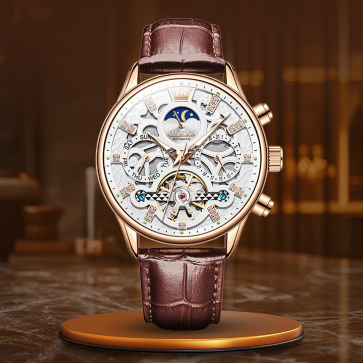 Fritz® | Orologio Meccanico Automatico con Cinturino in Pelle™