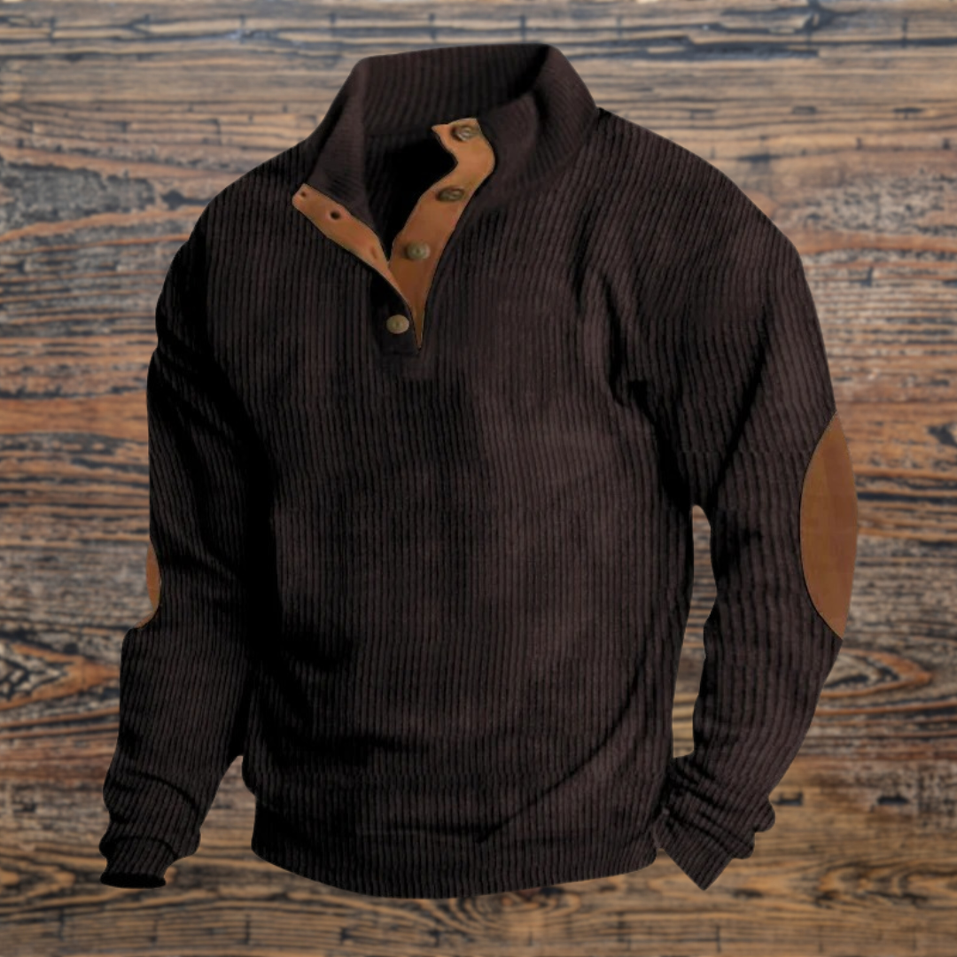 Friedrich® | Maglione con Bottoni a Coste