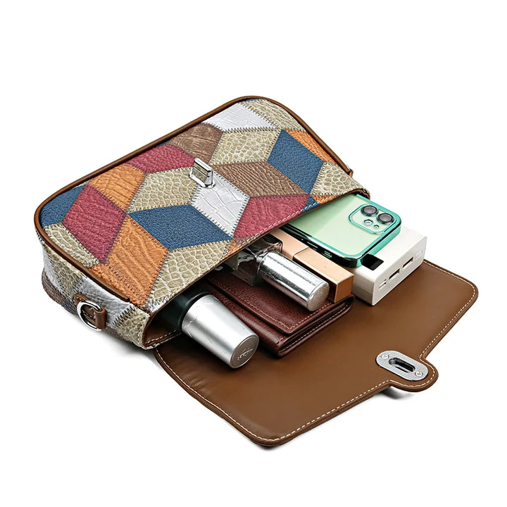 Valentina - Borsa a tracolla da donna vintage in pelle