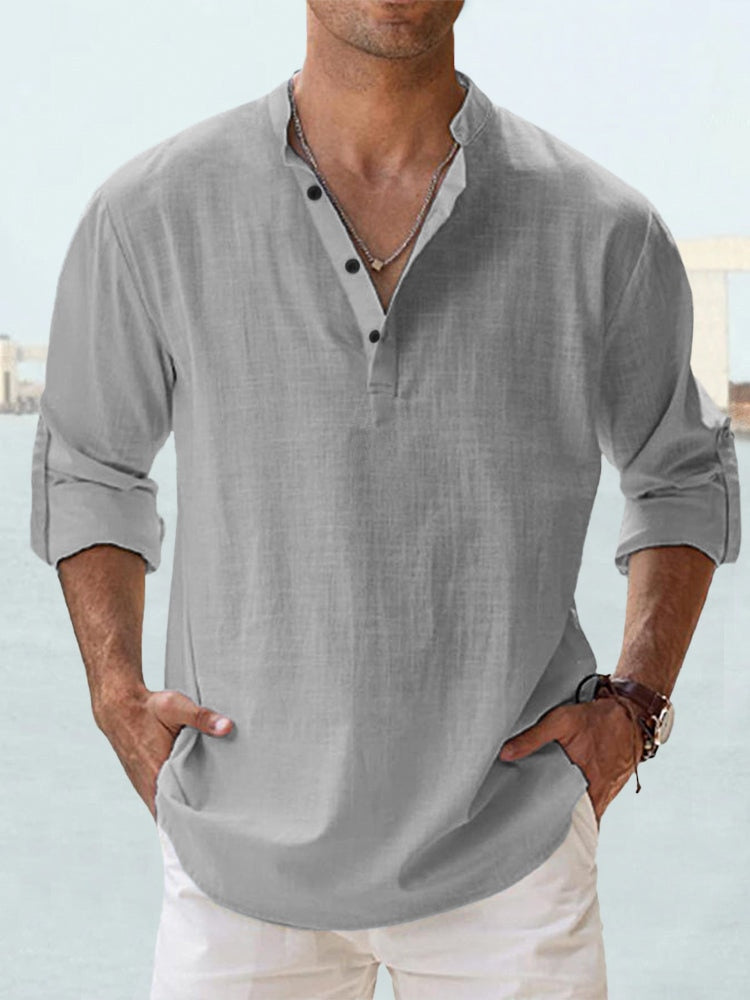 Pietro®  | Camicia in lino traspirante
