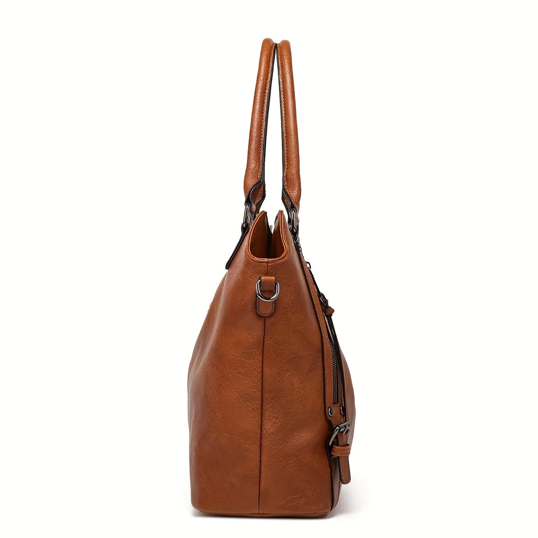 Elena | Set 2 pezzi borsa in pelle + portafoglio gratuito
