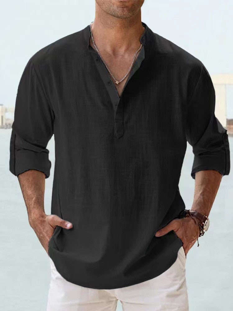 Pietro®  | Camicia in lino traspirante
