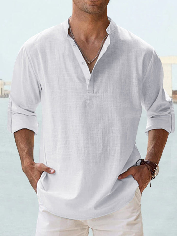 Pietro®  | Camicia in lino traspirante