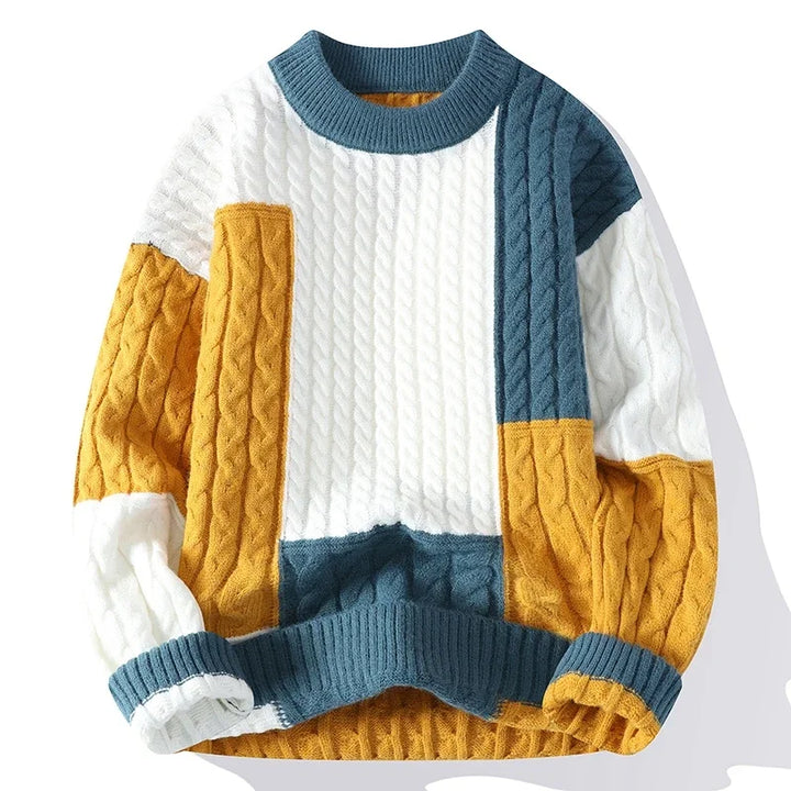 Alberto® | Maglione Color Block Casual per Uomini