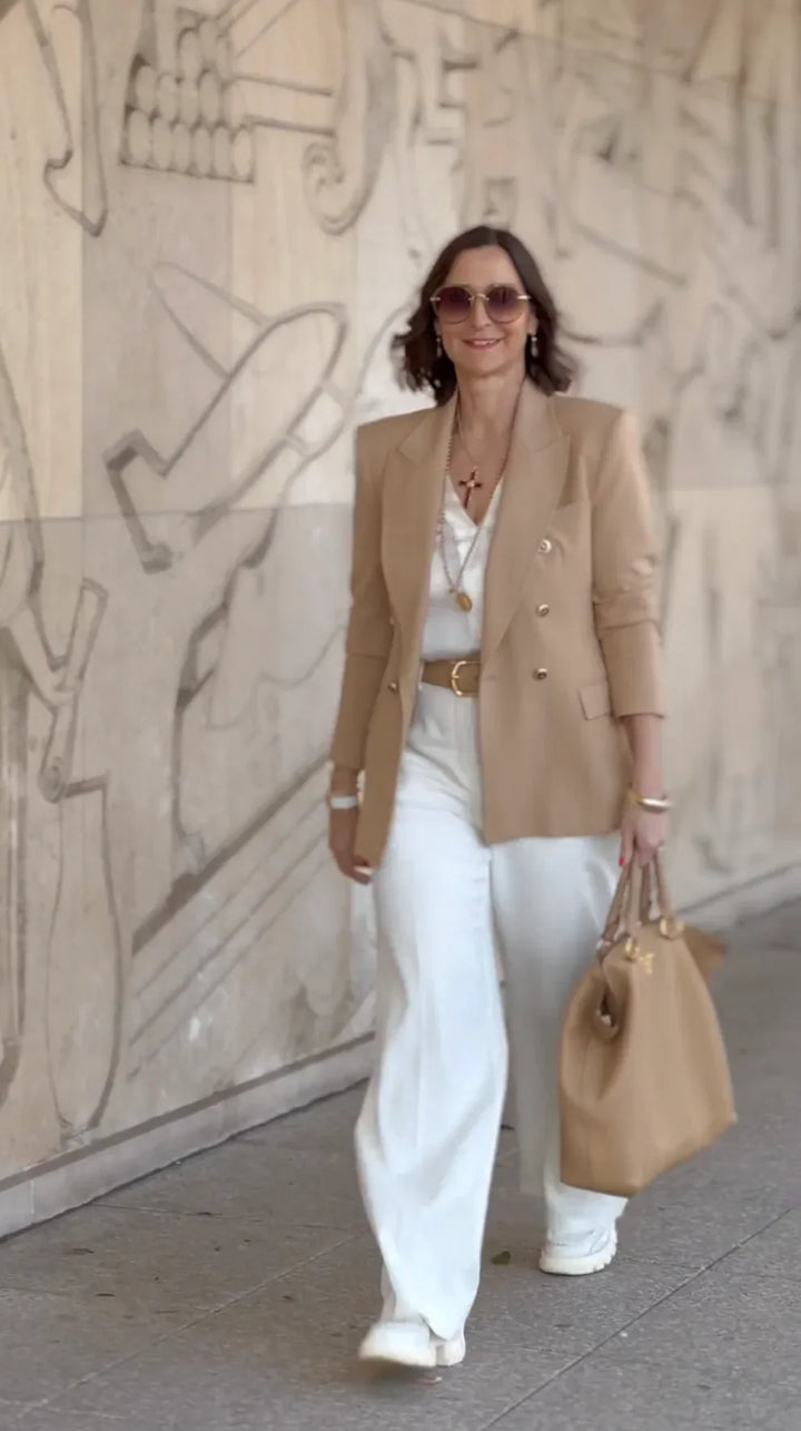 Serena| Completo 100% puro lino - Giacca e pantaloni