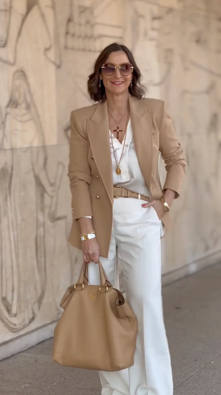 Serena| Completo 100% puro lino - Giacca e pantaloni