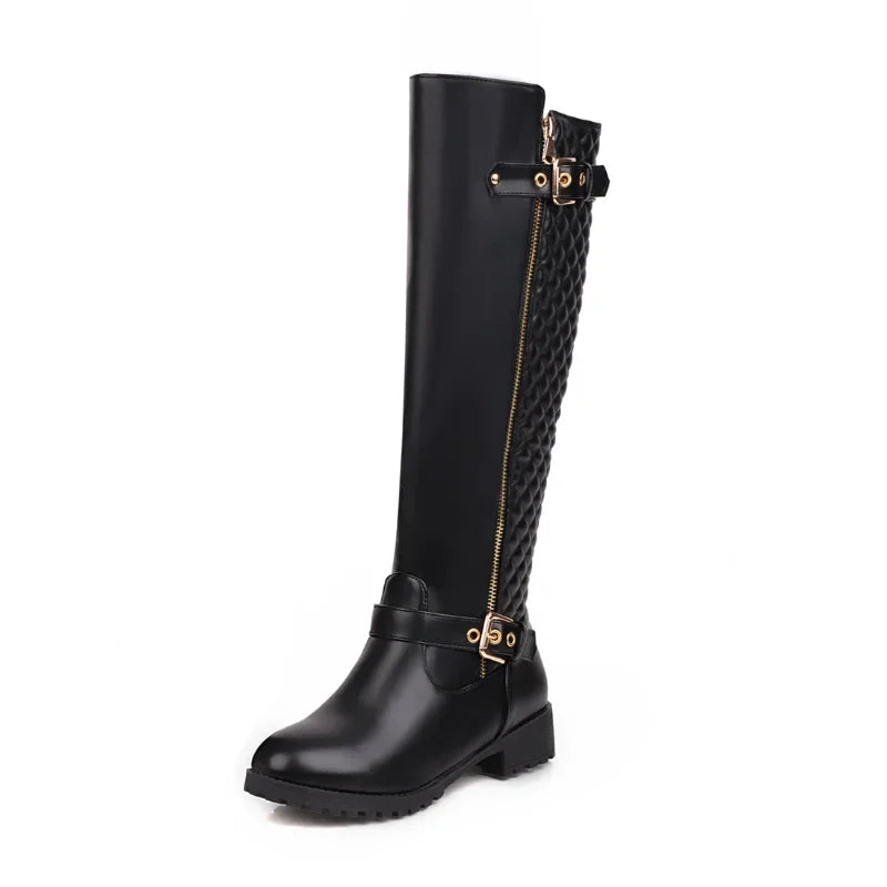 Bianca⎮Stivali in pelle moderni alti