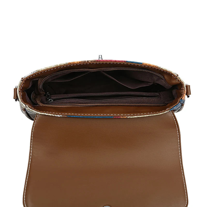 Valentina - Borsa a tracolla da donna vintage in pelle