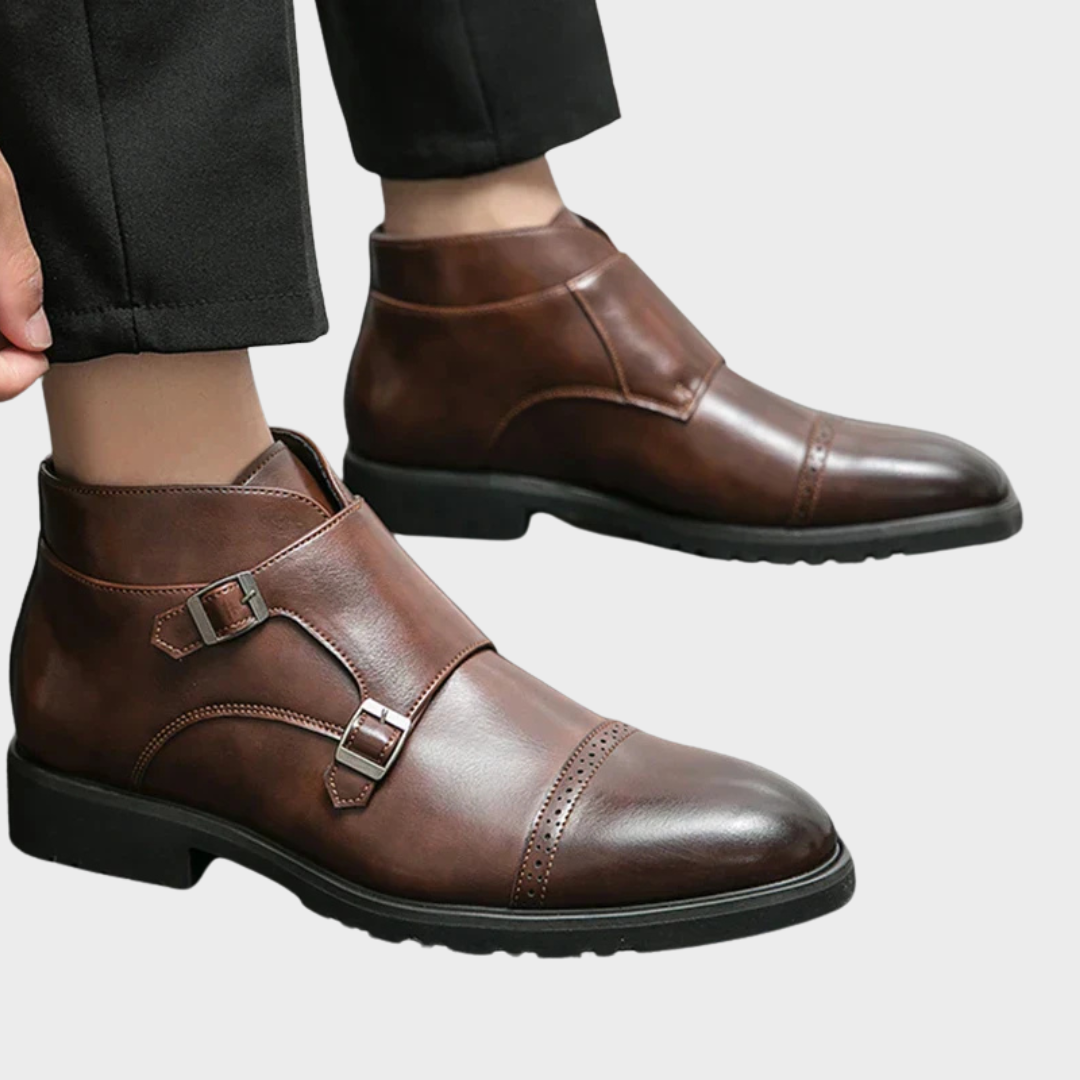 Sebastian® | Stivali Doppi Monk-strap in Pelle Sintetica