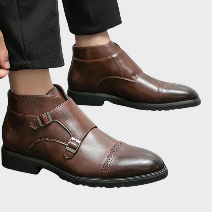 Sebastian® | Stivali Doppi Monk-strap in Pelle Sintetica