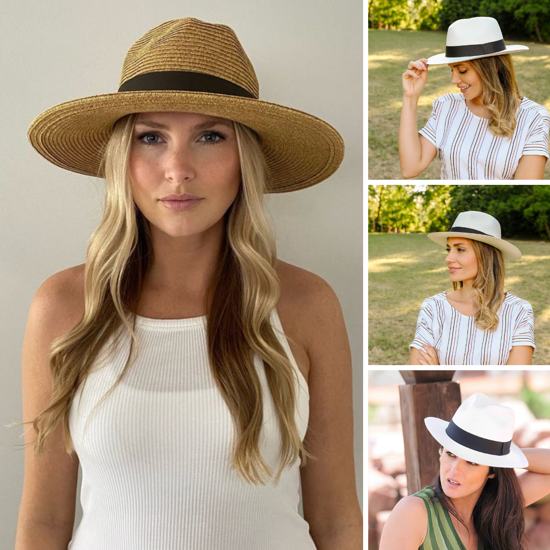 Elisa｜Cappello panama classico fatto a mano