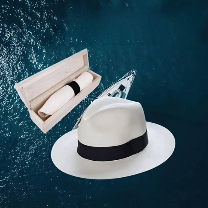 Elisa｜Cappello panama classico fatto a mano