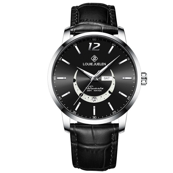 Mauro® | Orologio Elegante con Fasi Lunari