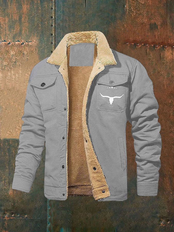 Marco® | Giacca Fleece Retro Western Invernale da Uomo