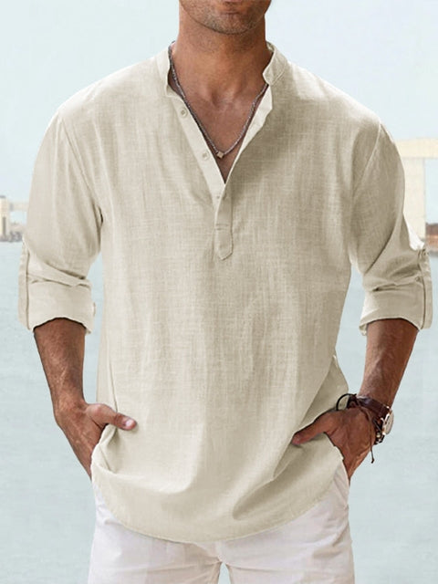 Pietro®  | Camicia in lino traspirante