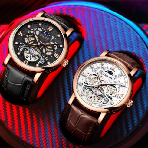 GERALD® OROLOGIO MECCANICO AUTOMATICO IN PELLE