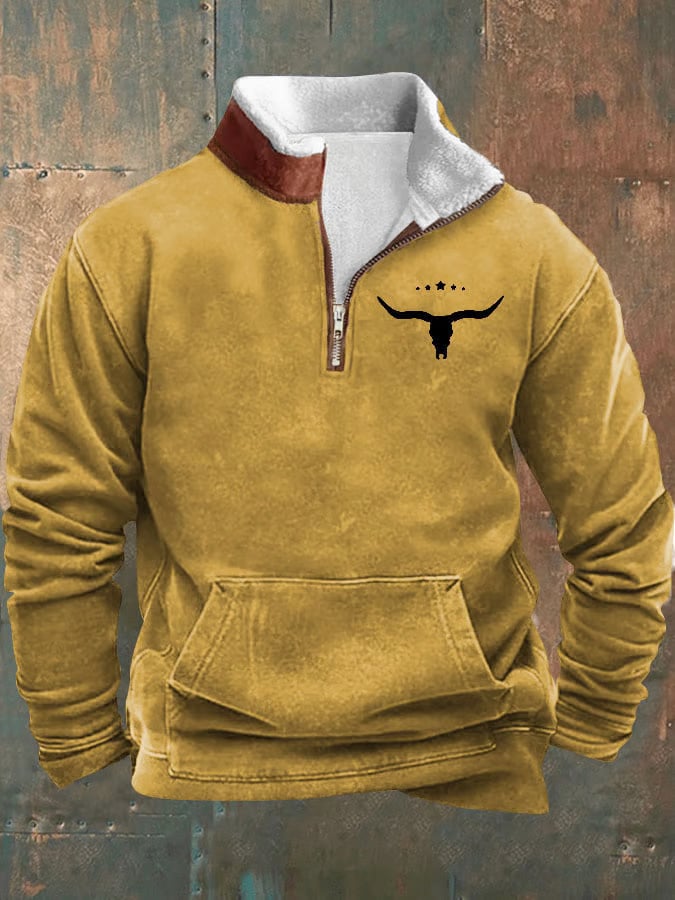 Daniel® | Maglione Vintage Western da Uomo a Maniche Lunghe