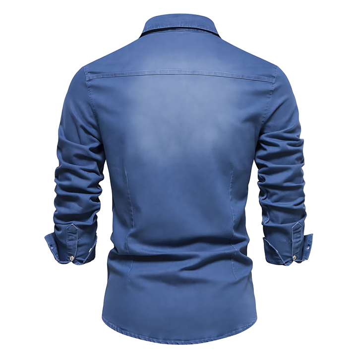 Zaccaria™ | Camicia in Denim da Uomo