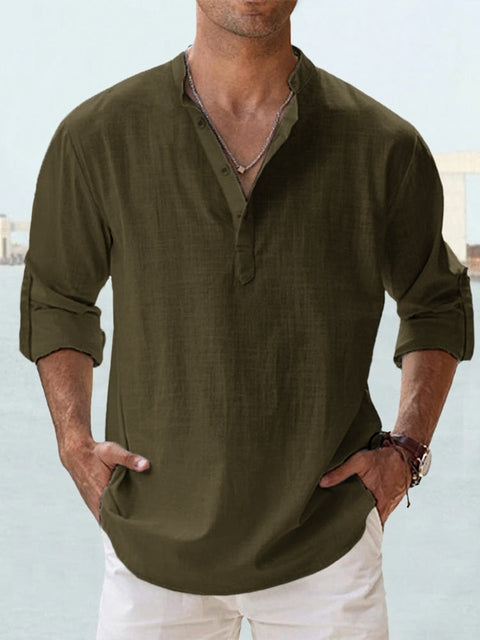 Pietro®  | Camicia in lino traspirante