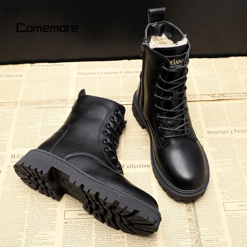 Vittoria® | Stivali invernali in pelle nera premium