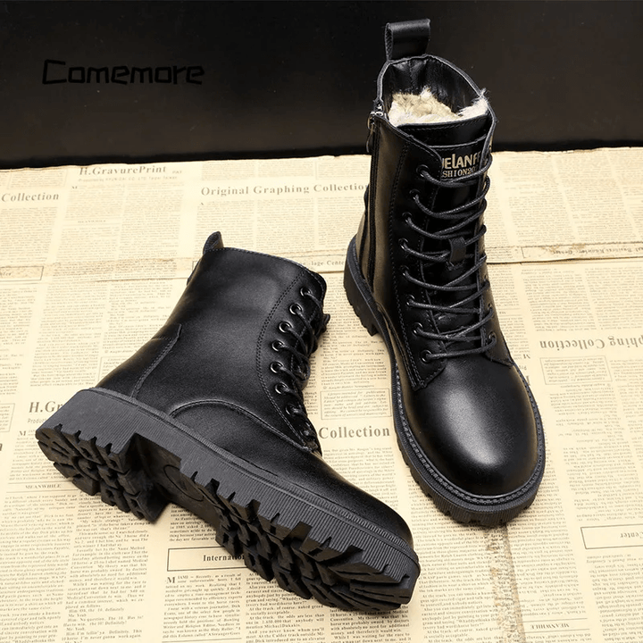 Vittoria® | Stivali invernali in pelle nera premium