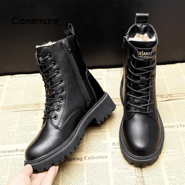 Vittoria® | Stivali invernali in pelle nera premium