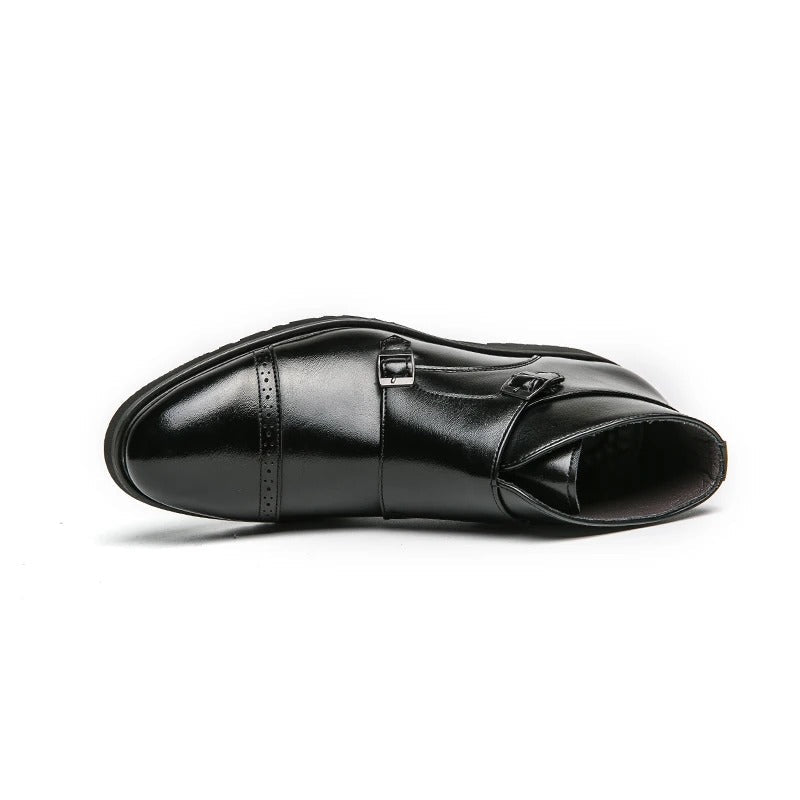 Sebastian® | Stivali Doppi Monk-strap in Pelle Sintetica