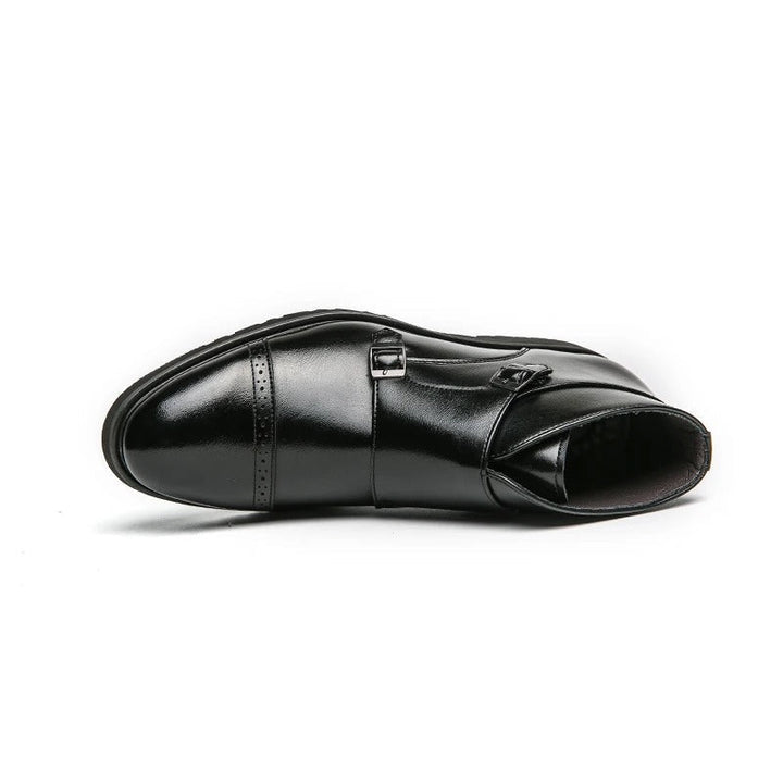 Sebastian® | Stivali Doppi Monk-strap in Pelle Sintetica