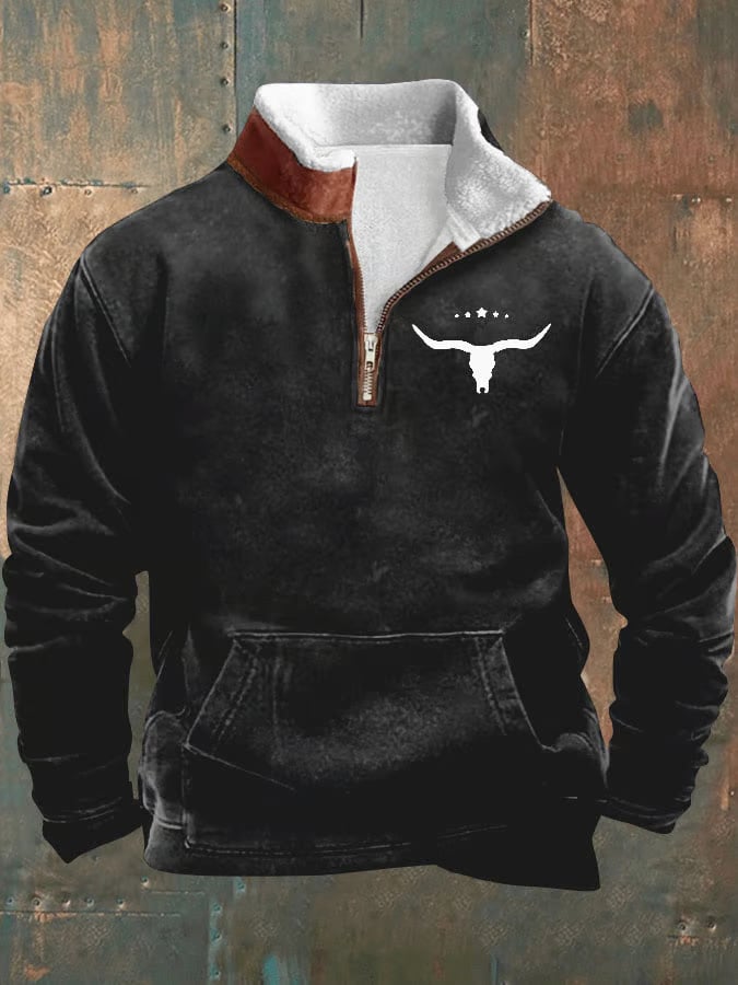 Daniel® | Maglione Vintage Western da Uomo a Maniche Lunghe