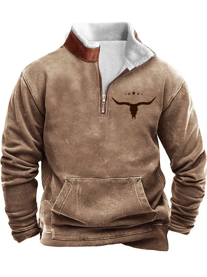 Daniel® | Maglione Vintage Western da Uomo a Maniche Lunghe
