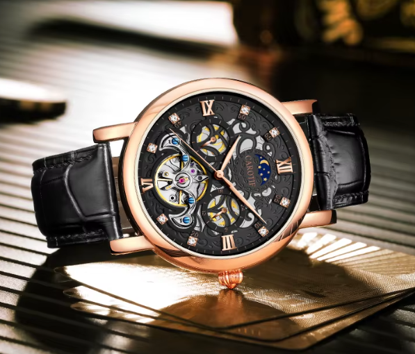 GERALD® OROLOGIO MECCANICO AUTOMATICO IN PELLE