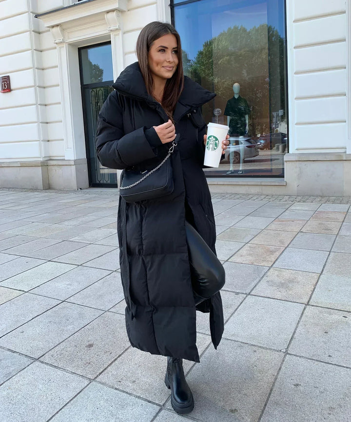 Bianca® | Cappotto invernale lungo con cintura