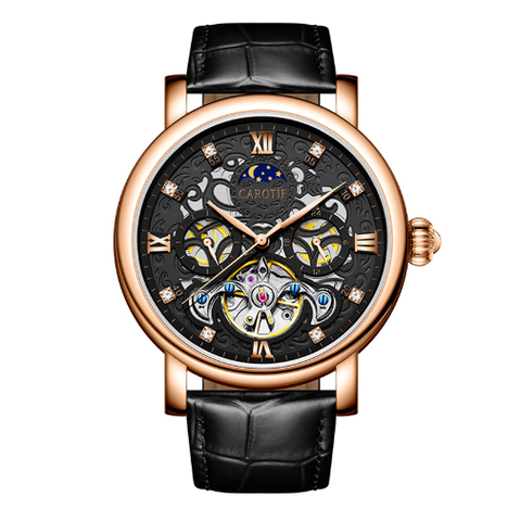 GERALD® OROLOGIO MECCANICO AUTOMATICO IN PELLE