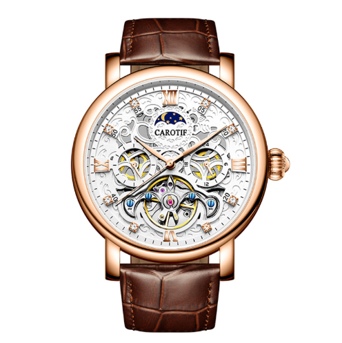 GERALD® OROLOGIO MECCANICO AUTOMATICO IN PELLE