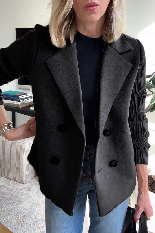 Delfina® | Blazer Elegante con Maniche in Maglia