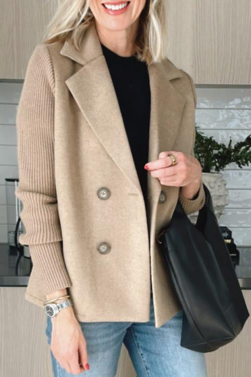 Delfina® | Blazer Elegante con Maniche in Maglia