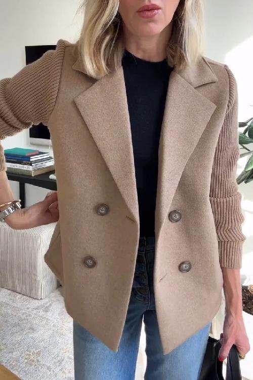 Delfina® | Blazer Elegante con Maniche in Maglia