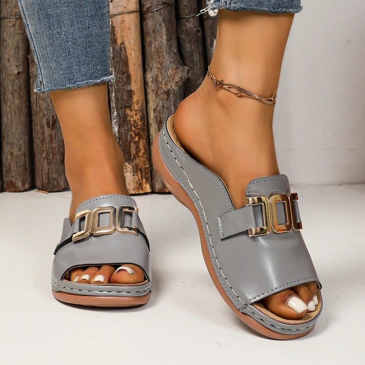 Emma® | Sandalo Comfort con suola a cuneo