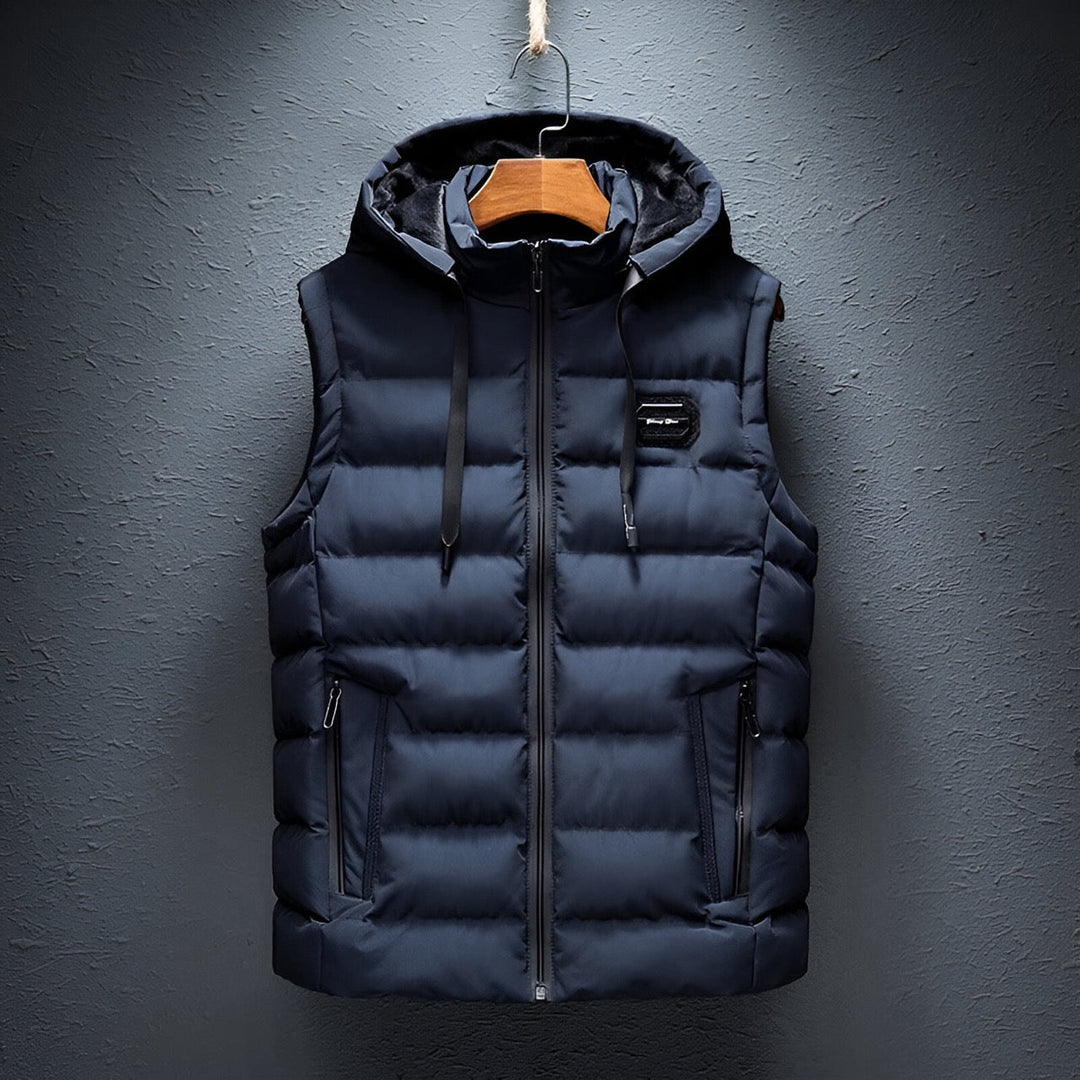 Luca® | Gilet imbottito con cappuccio