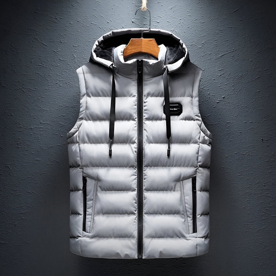 Luca® | Gilet imbottito con cappuccio